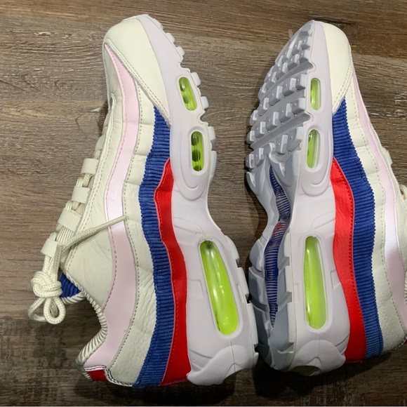 Nike Air Max 95 SE Panache Sail Artic Pink Blue Shoes AQ4138 101 Women’s Sz 8.5 - Picture 6 of 8